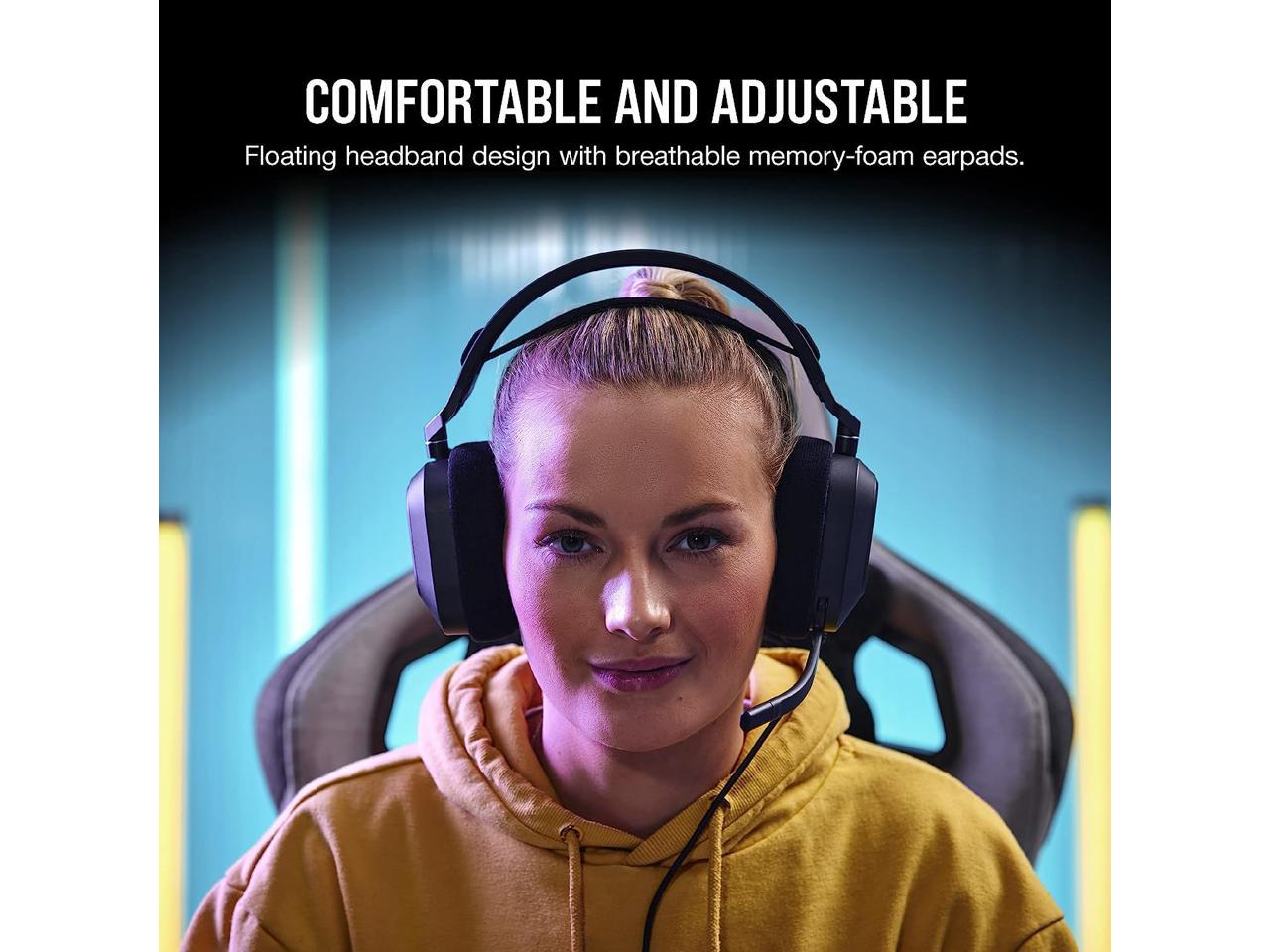 Corsair HS80 RGB USB Premium Gaming Headset with Dolby Audio 7.1 ...