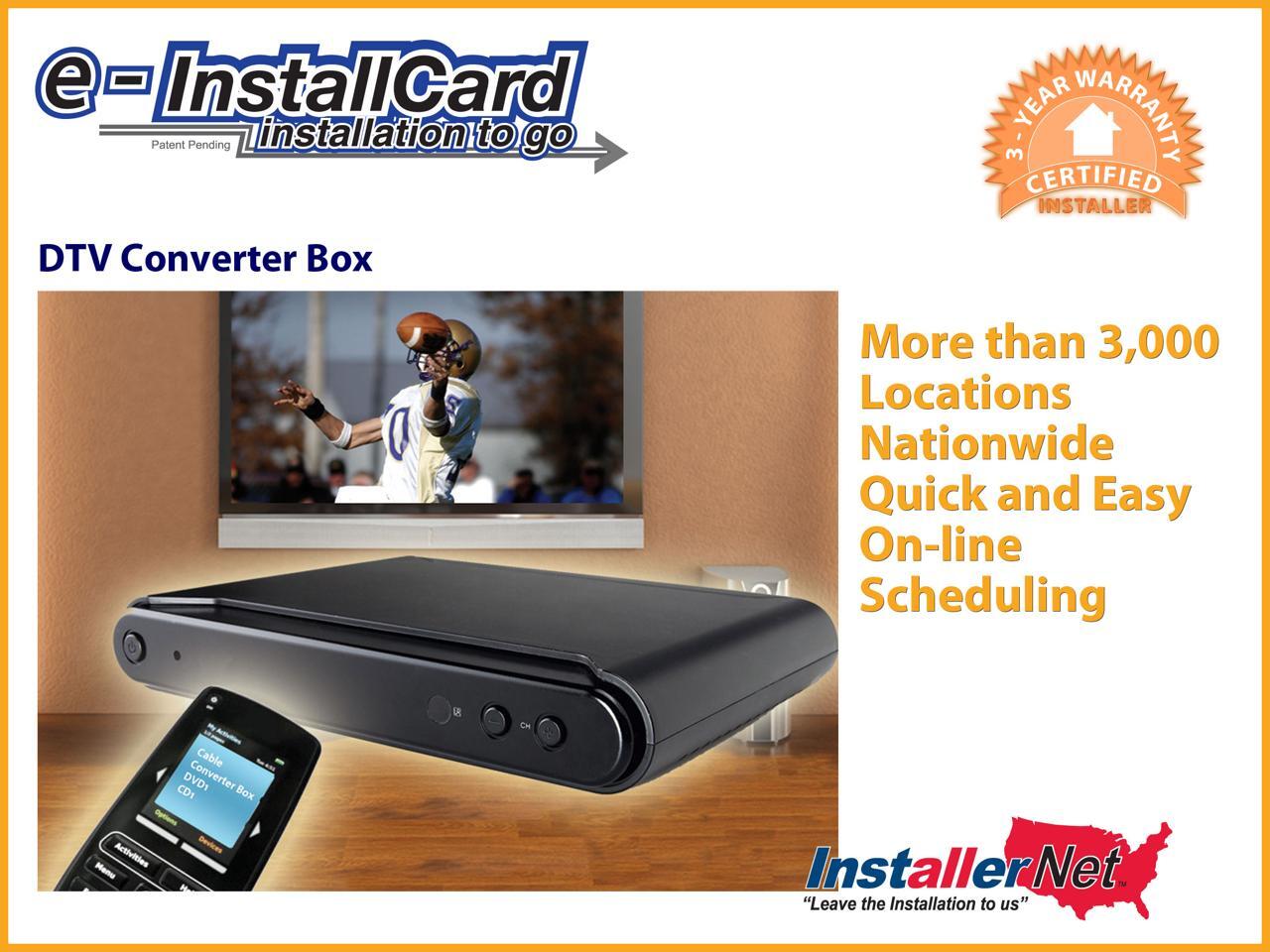DTV Converter Box eInstallCard
