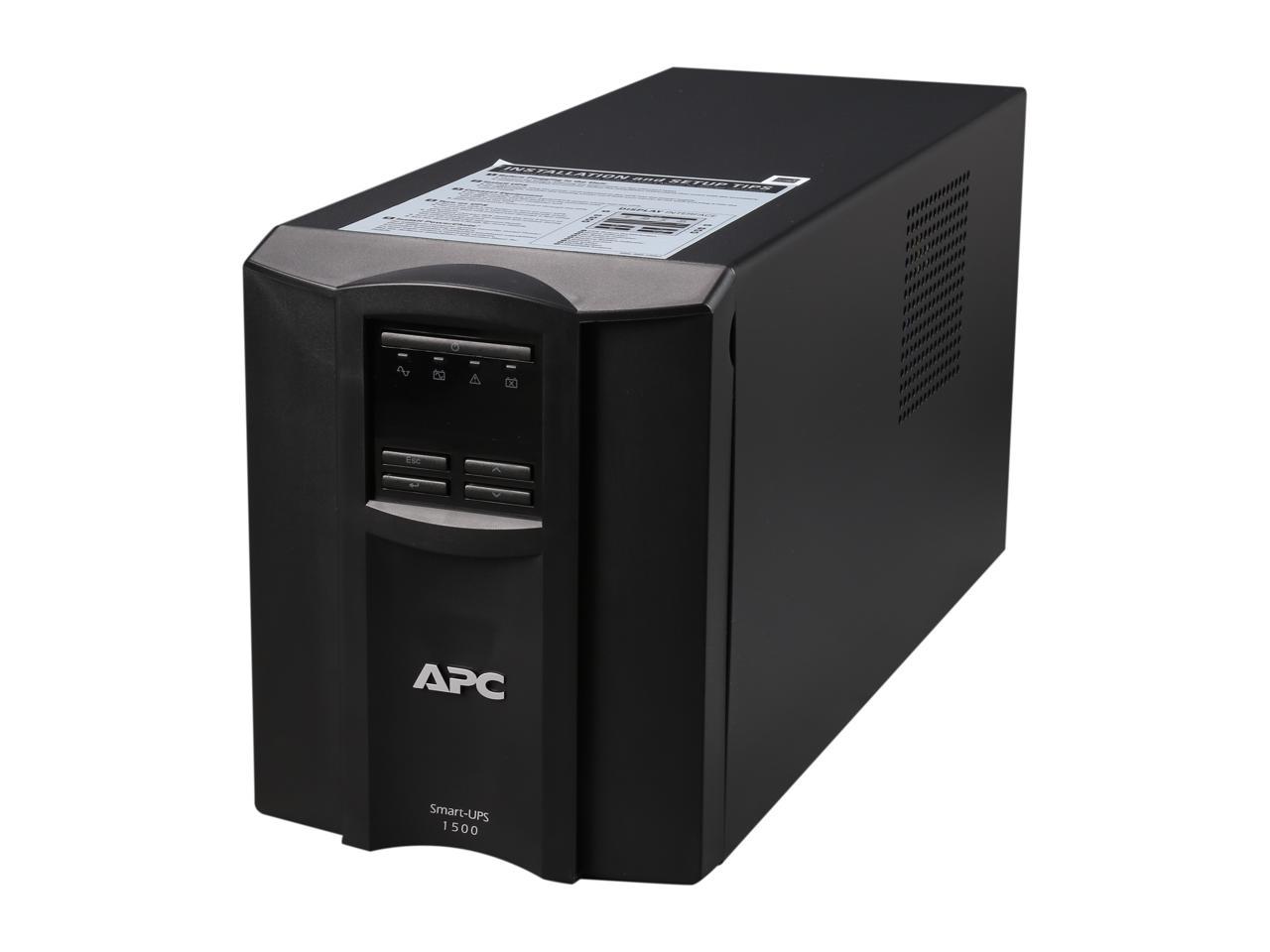 Open Box: APC Smart-UPS SMT1500 UPS - Newegg.com