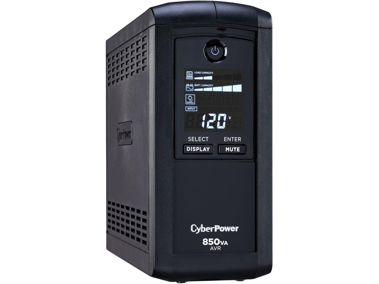 CyberPower Intelligent LCD CP850AVRLCD 850 VA Tower UPS 
