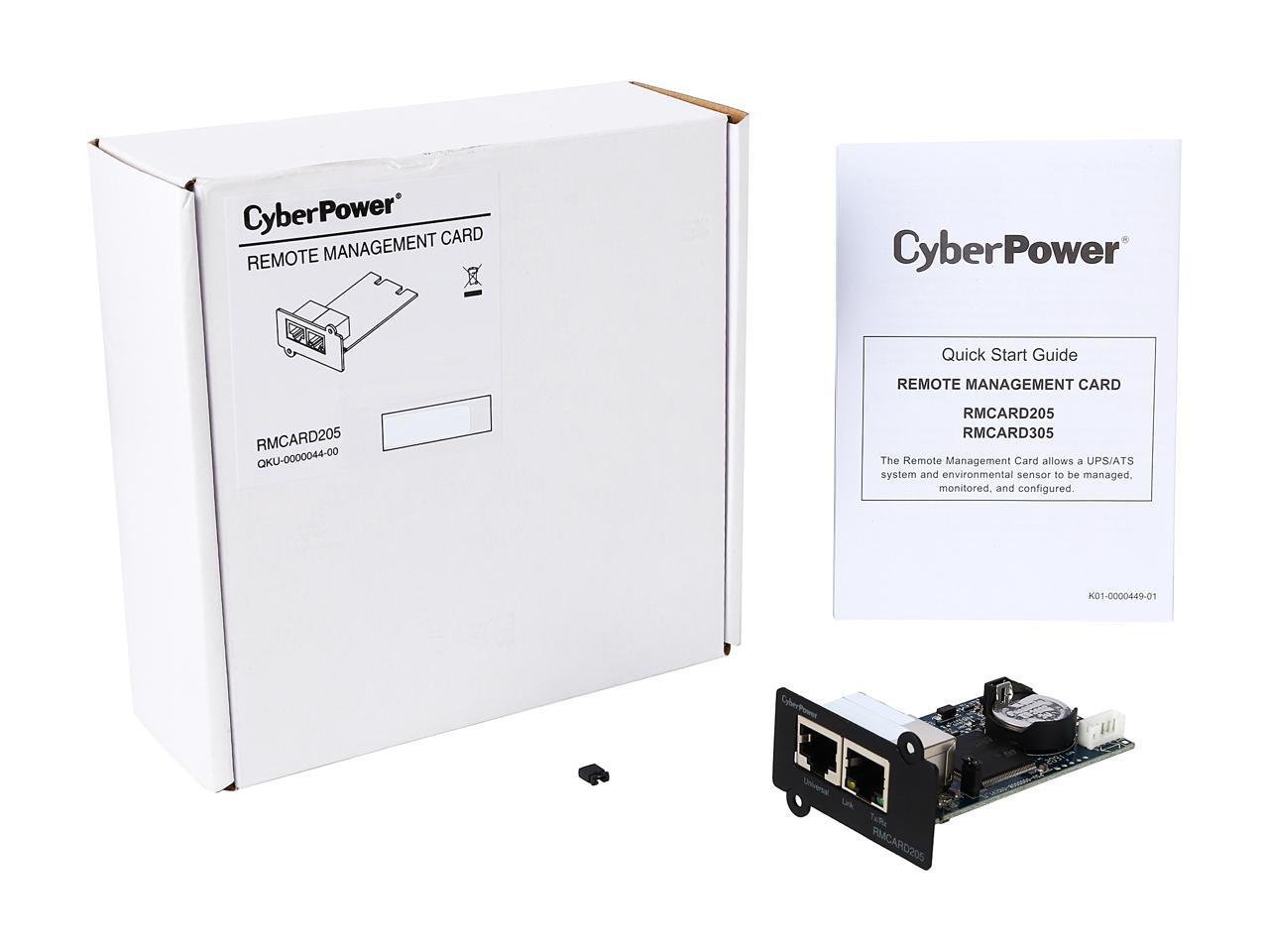 OL and OLS series CyberPower RMCARD205 Mgmt Card OR Compatible with PR
