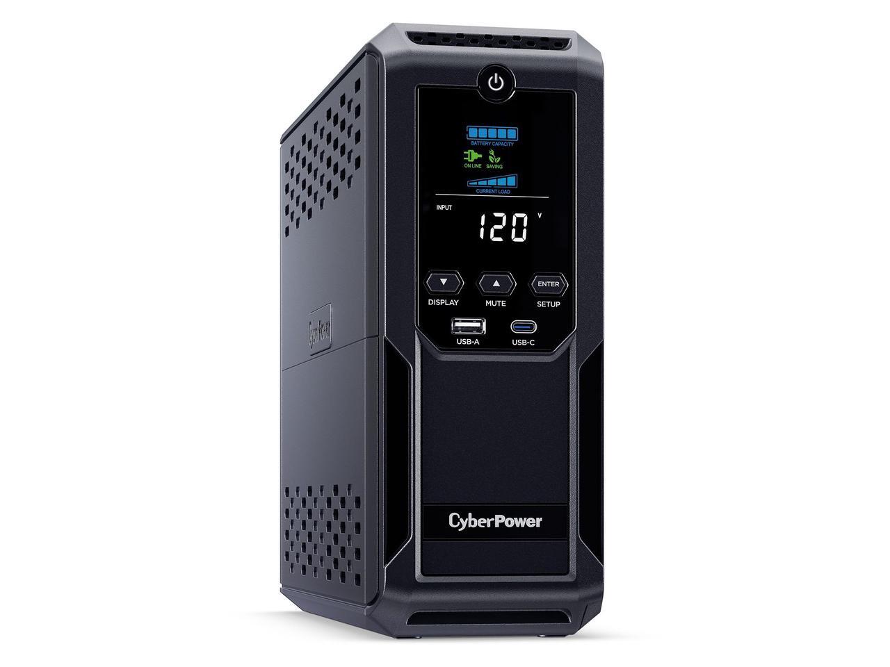 CyberPower Intelligent LCD UPS CP1350AVRLCD3 1350VA Mini-tower UPS ...
