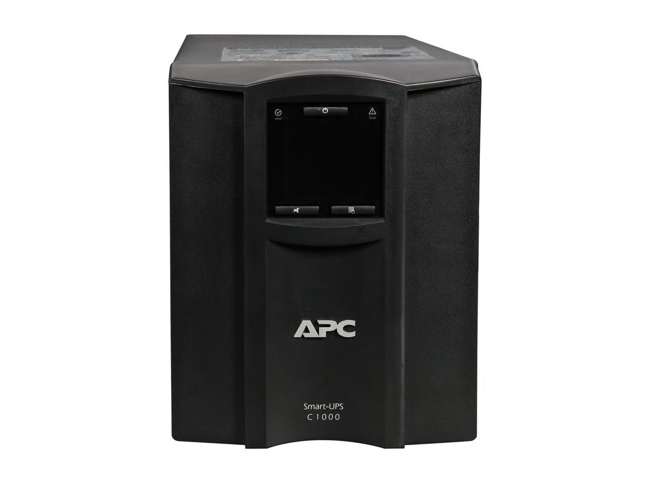 APC SMC1000C 1000 VA 600 Watts 8 Outlets Pure Sinewave Smart-UPS with ...
