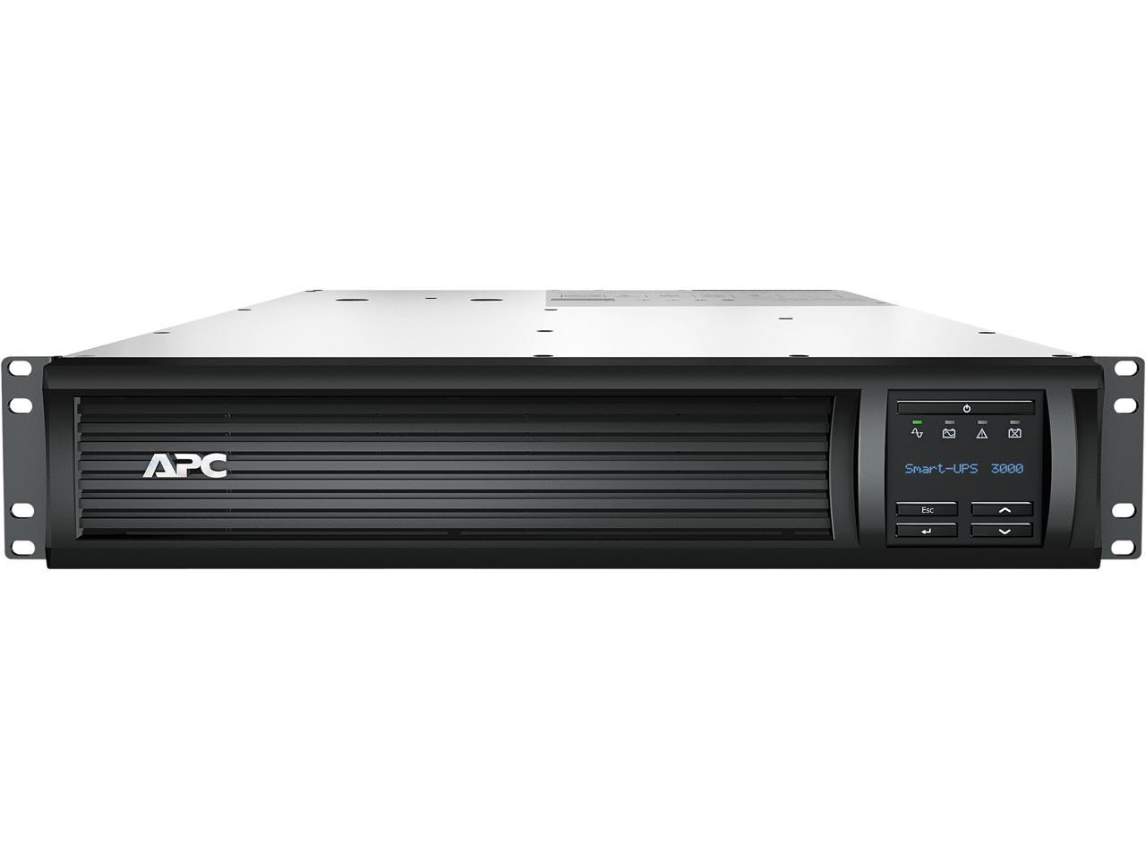 APC SMT3000RM2UC 3000 VA 2700 Watts 8 Outlets Pure Sinewave Smart-UPS ...