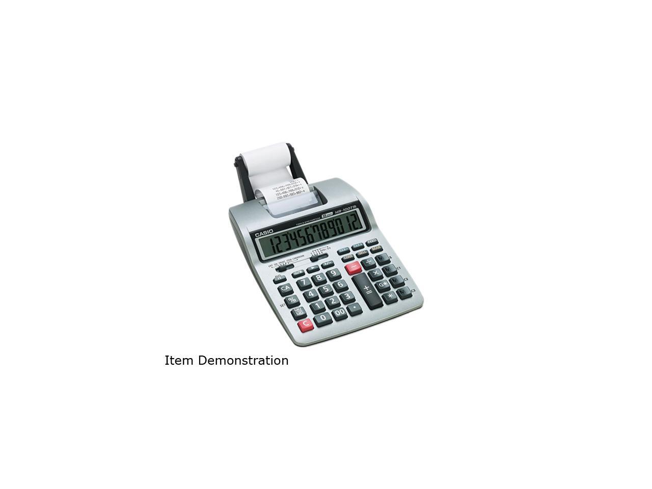 Casio HR100TM HR100TM TwoColor Portable Printing Calculator, 12Digit