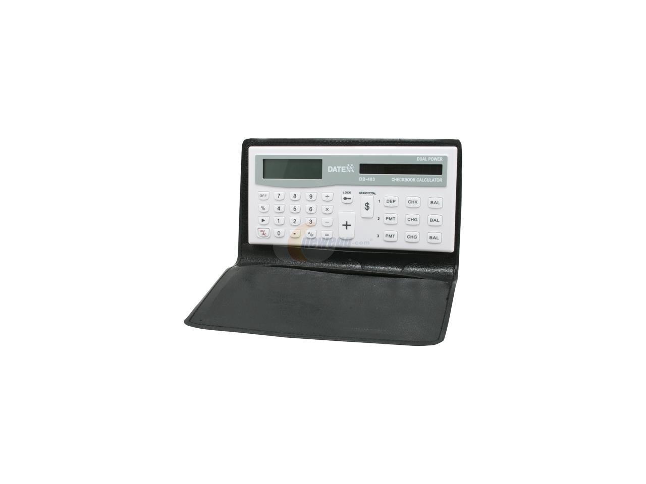 DATEXX DB403 3 Memory Checkbook Tracks, Banking and Credit Balances