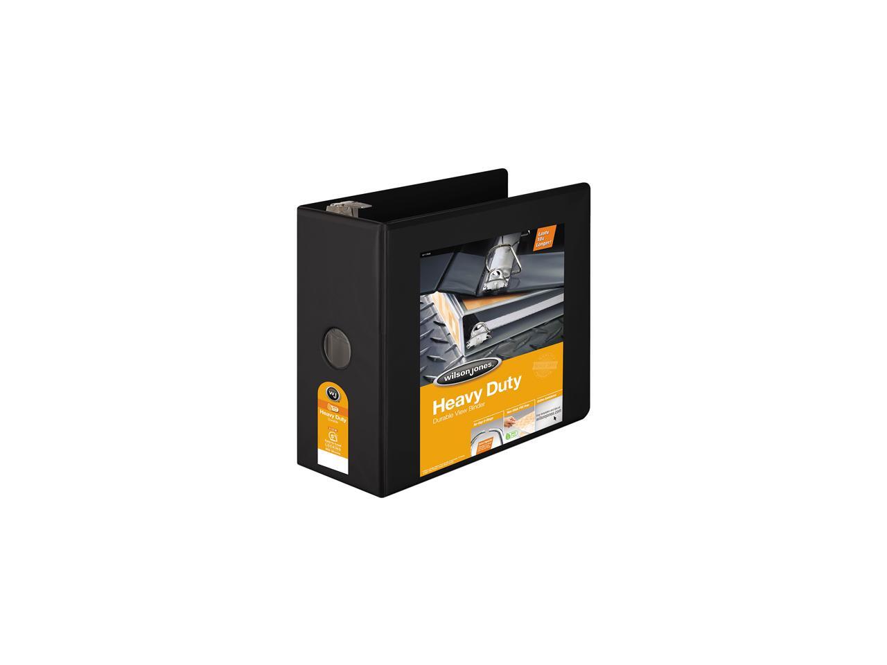 Wilson Jones W385 50BPP Heavy Duty D Ring View Binder With Extra Durable Hinge 3 Rings 5 