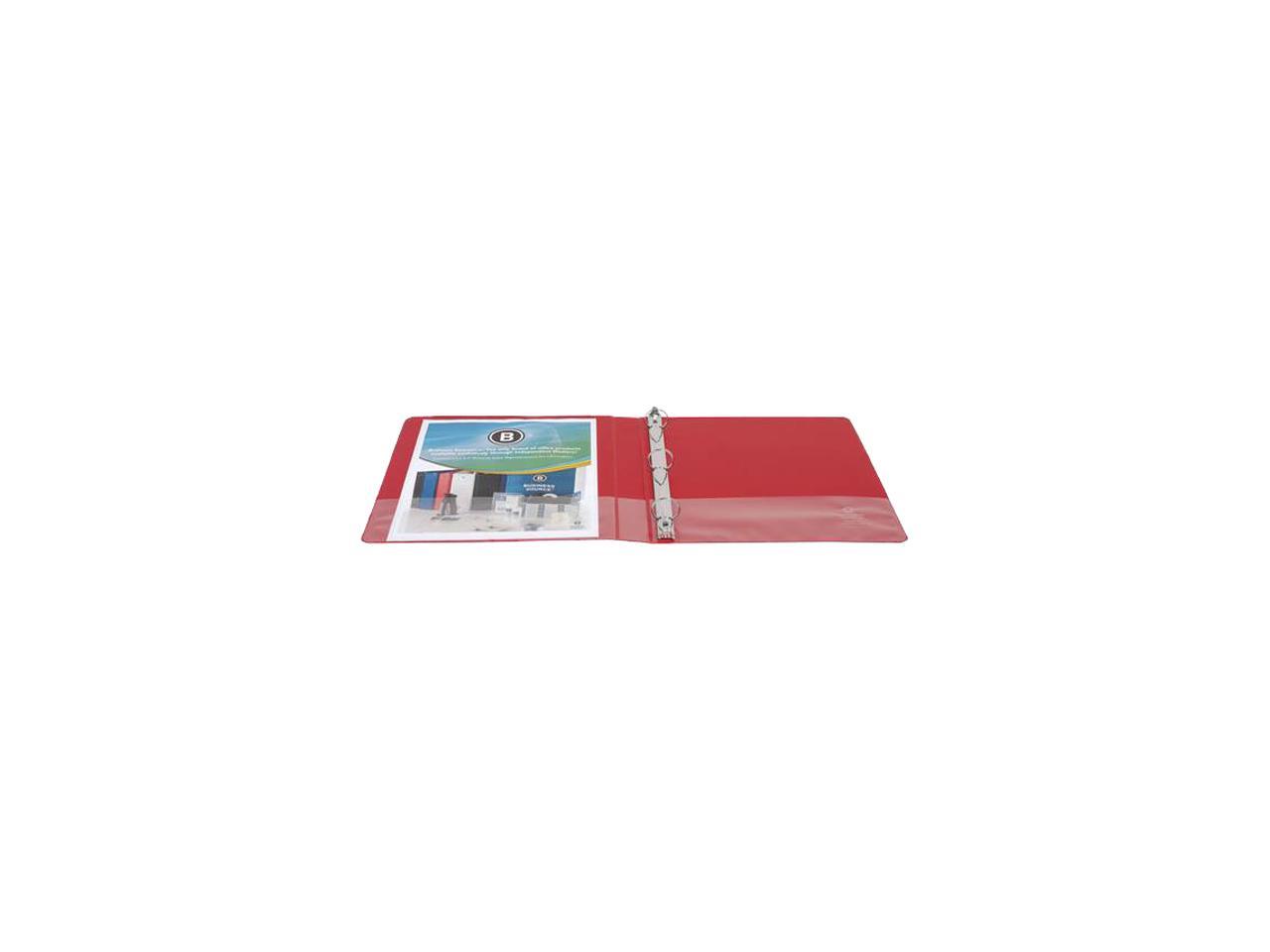 Business Source 28550BD Basic Round Ring Binders 225Sheet Capacity