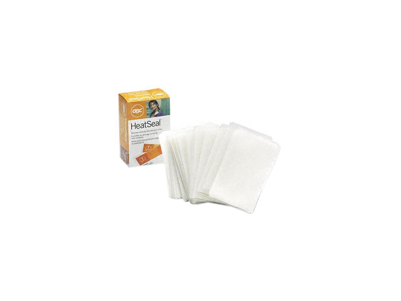 51005 GBC HeatSeal Laminating Pouches, 5 mil, 2 3/16 x 3 11/16, Business Card Size, 100