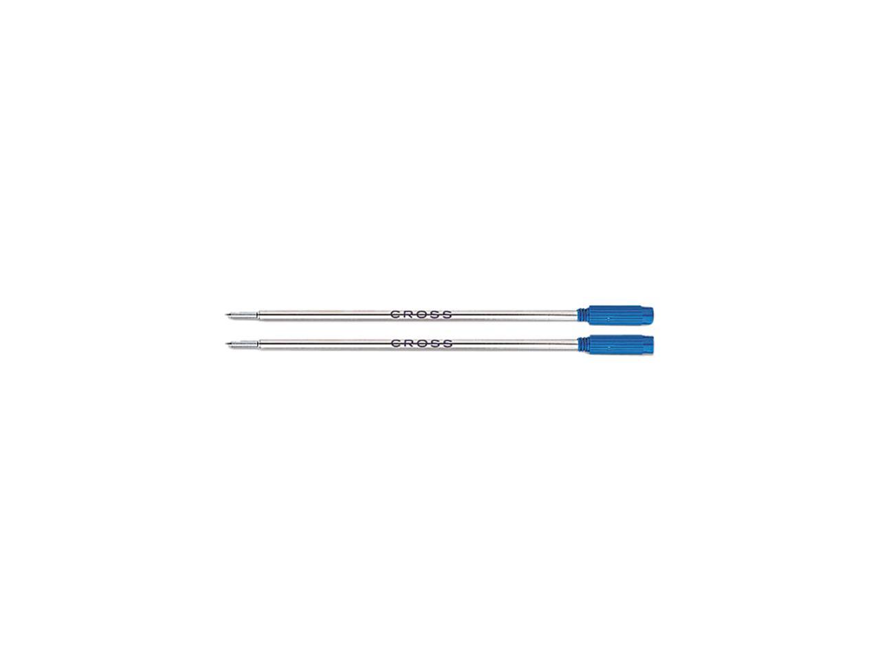 Cross 85112 Refills for Ballpoint Pens, Medium, Blue Ink, 2/Pack