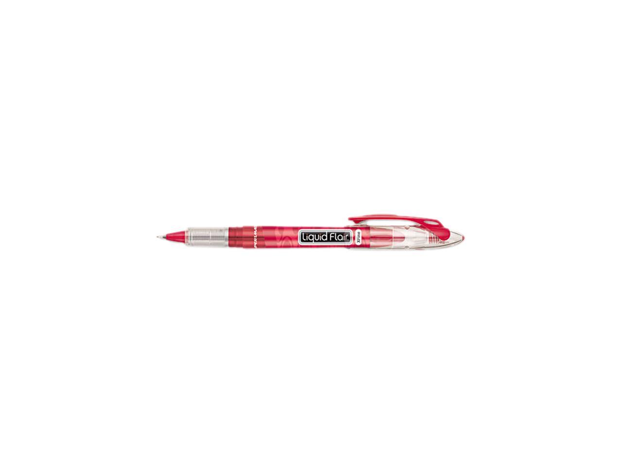 Paper Mate 31002BH Liquid Flair Porous Point Stick Pen, Red Ink, Extra