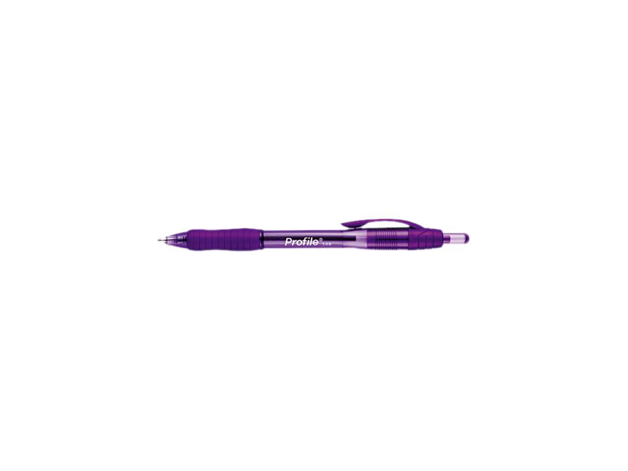 Paper Mate 35830 Profile Ballpoint Retractable Pen, Purple Ink, Bold