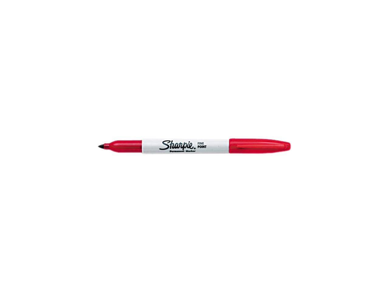 Sharpie 30002 Fine Point Permanent Red Markers for sale online 