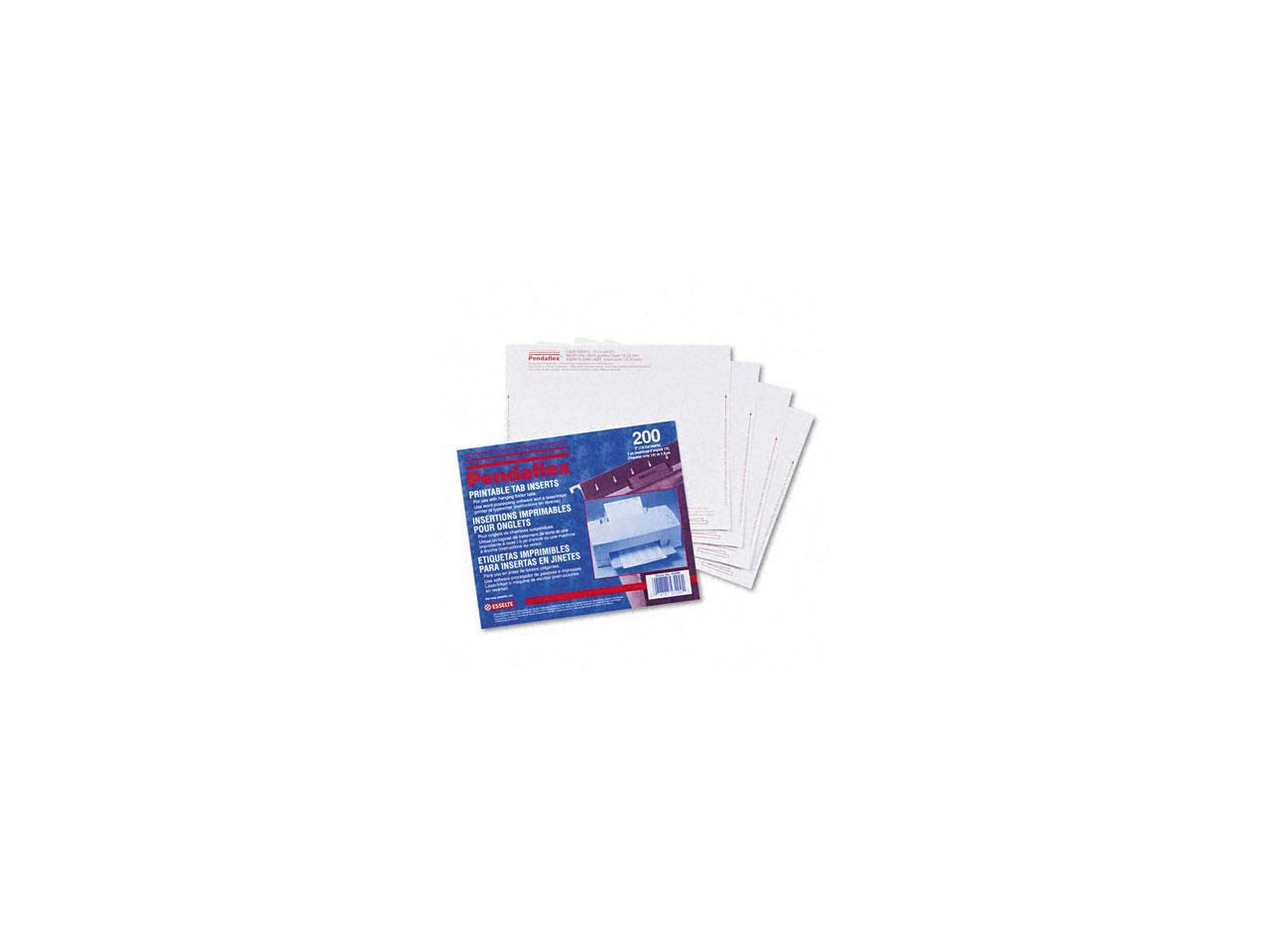 Pendaflex 43290 Printable Hanging File Folder Tab Inserts, 1/5 Tab, 2in