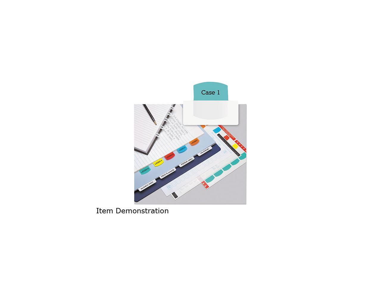 Redi tag 33120 laser printable index tabs 1 1 8 inch five colors 100