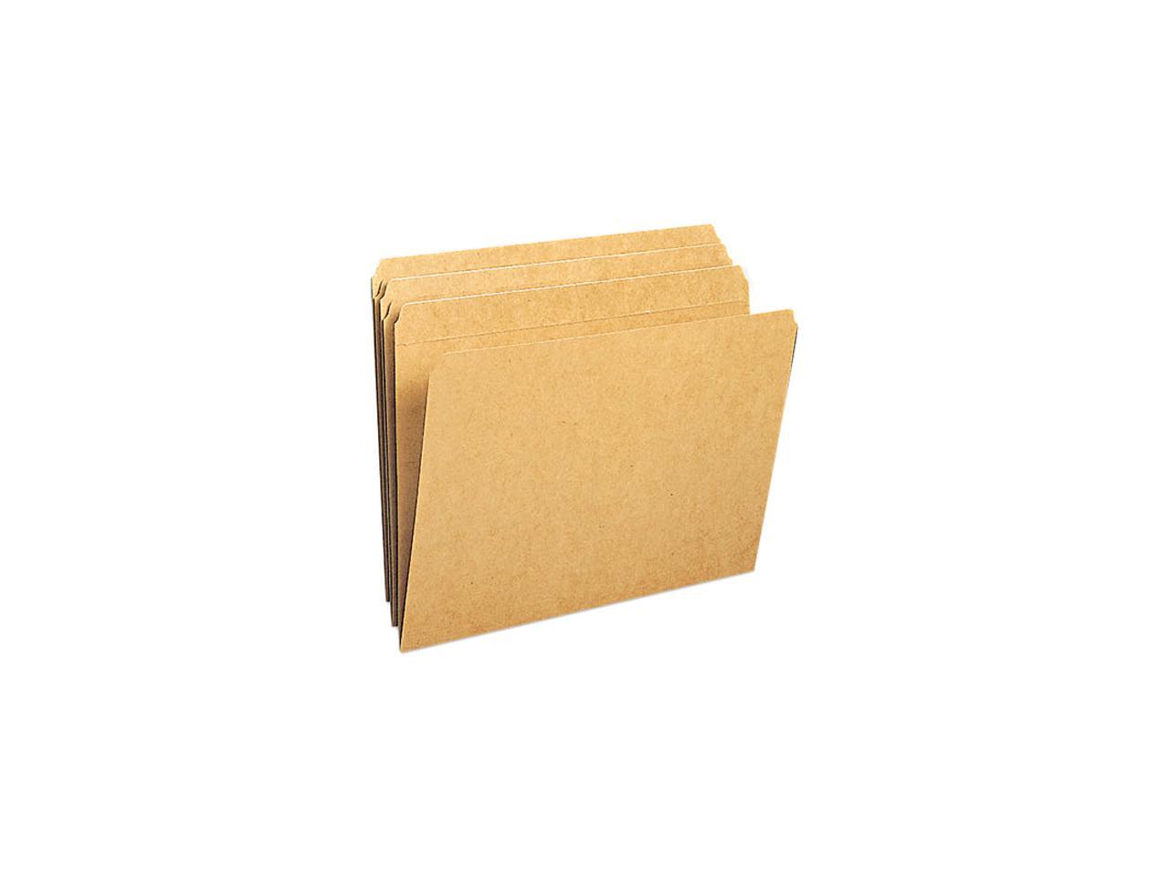 Smead 10710 Kraft File Folders, Straight Cut, Reinforced Top Tab