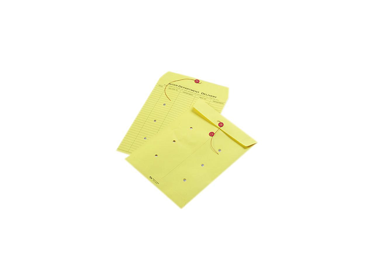 Quality Park 63576 Colored Paper String & Button Interoffice Envelope