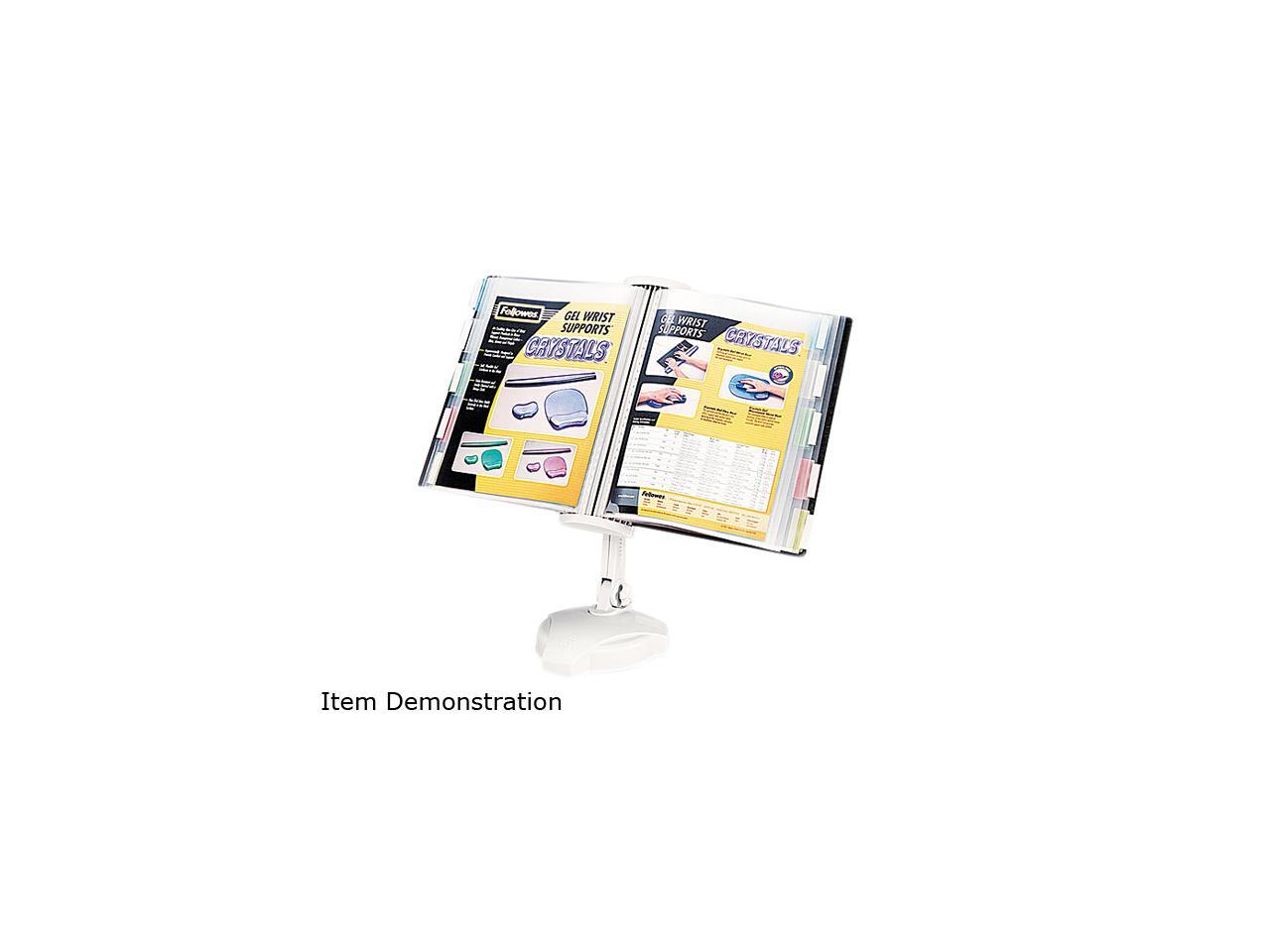 Fellowes 22300 Desktop/Wall Mount Copyholder, Plastic, 10 Pockets