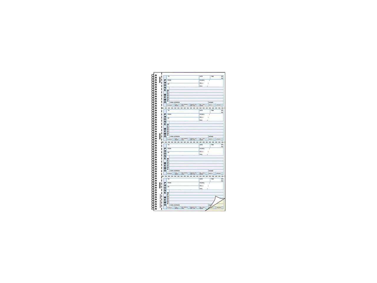 thumbnail image 2 of Rediform Telephone Message Book - 400 Messages, 4 Per Page, Carbonless 2-Part Forms 2 of 9
