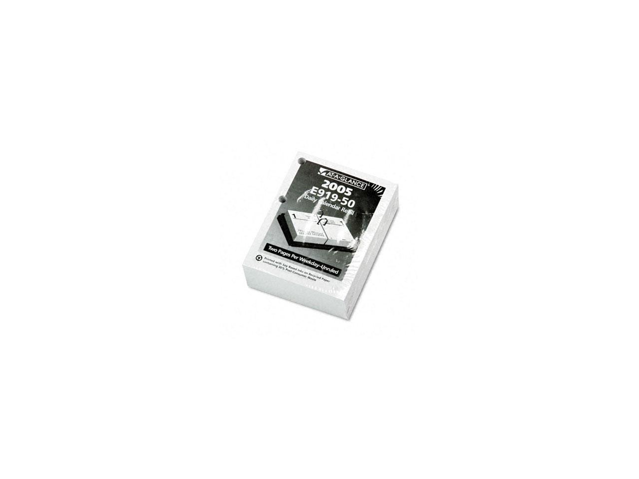 ATAGLANCE E91950 Recycled Compact Desk Calendar Refill 3" x 3 3/4