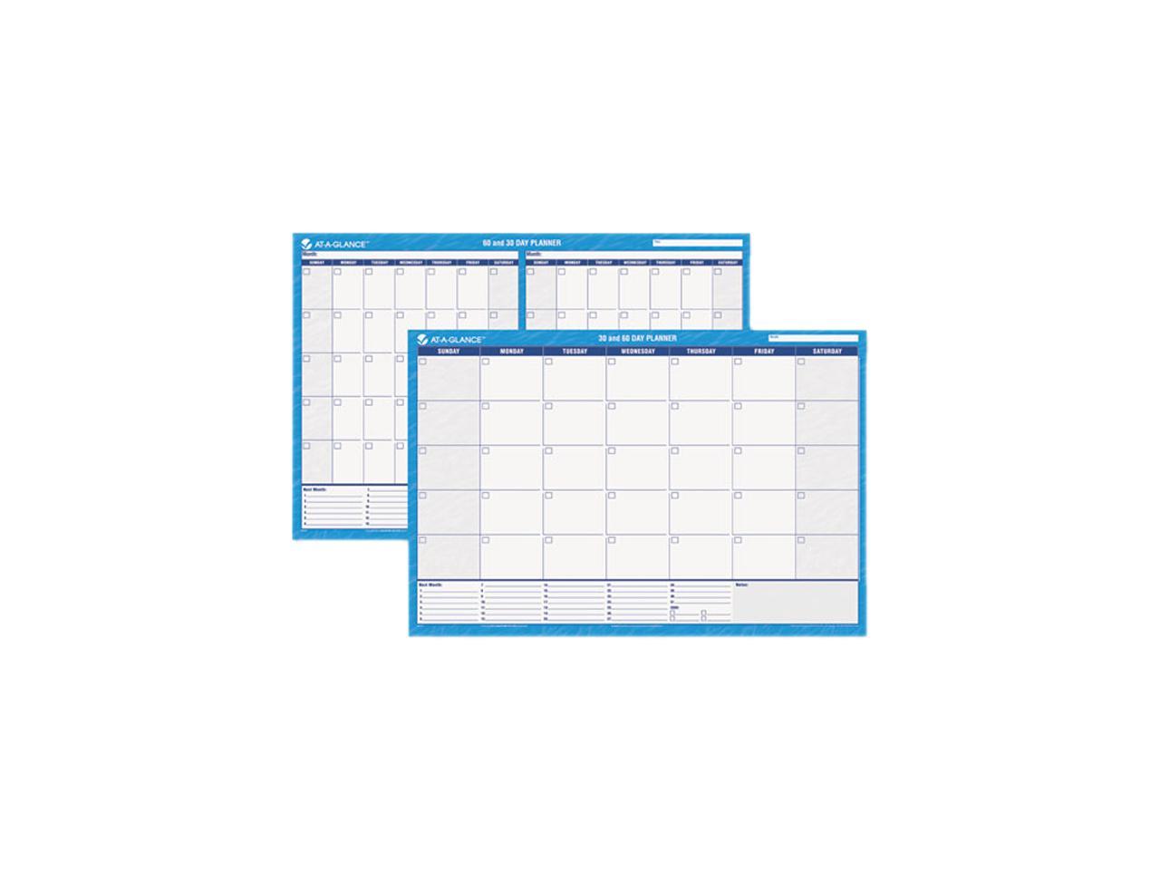 AT-A-GLANCE PM233-28 Recycled 30/60-Day Undated Horizontal Erasable ...