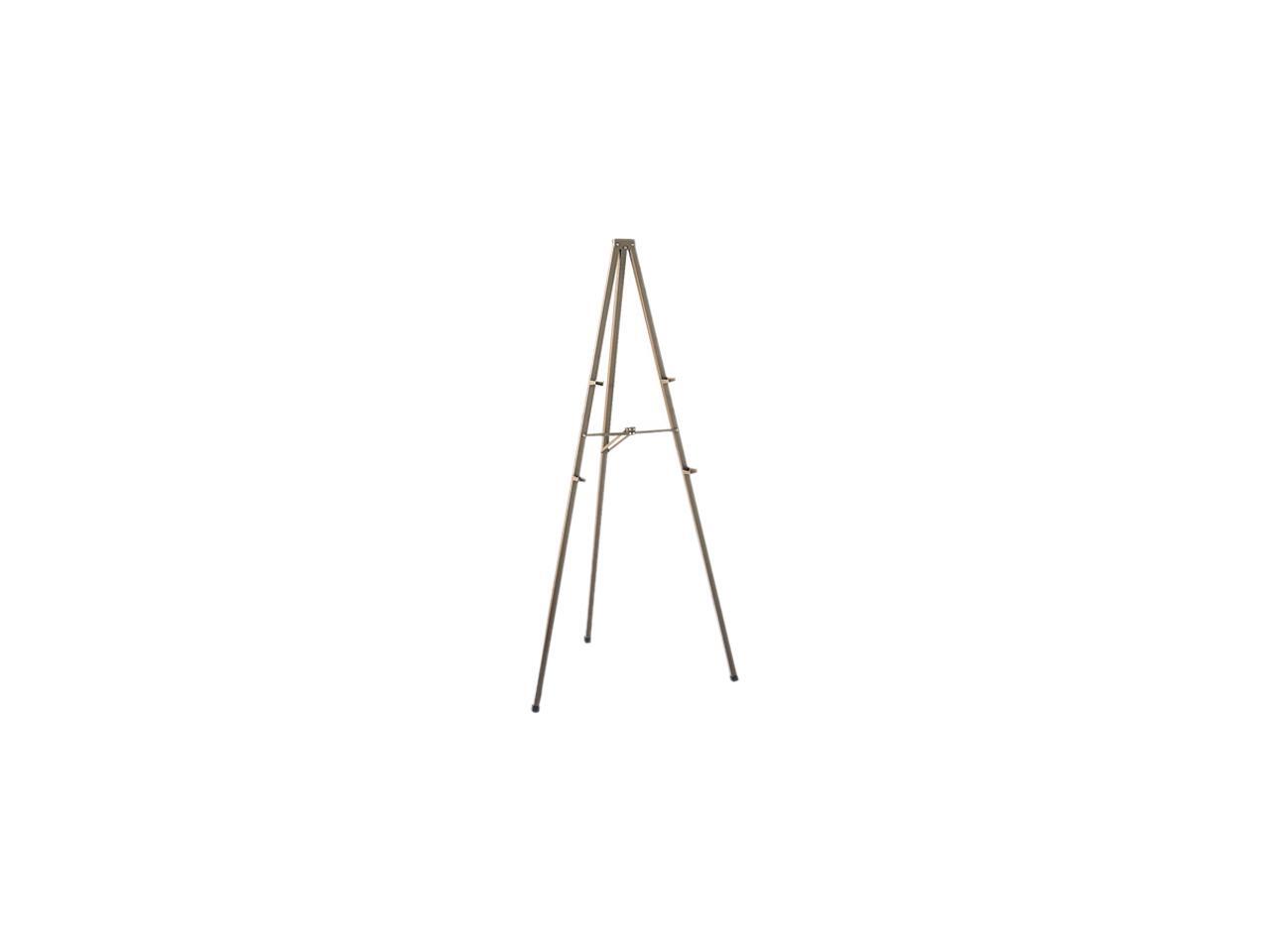 Quartet 21E Tripod Display Easel, 72" High, Steel, Bronze