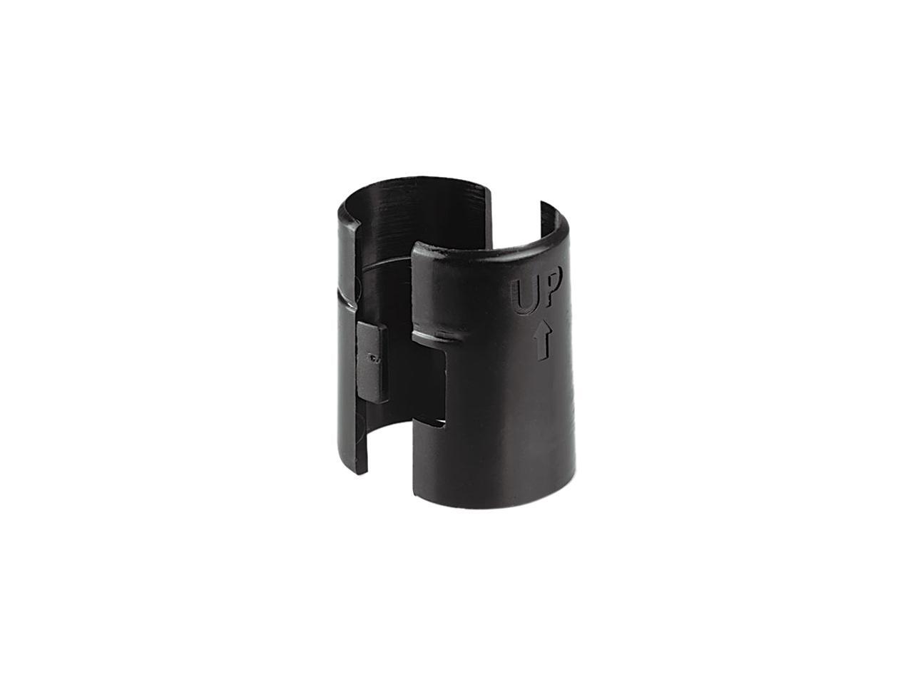 Alera ALESW59SLBL Wire Shelving Shelf Lock Clips, Plastic, Black, 4
