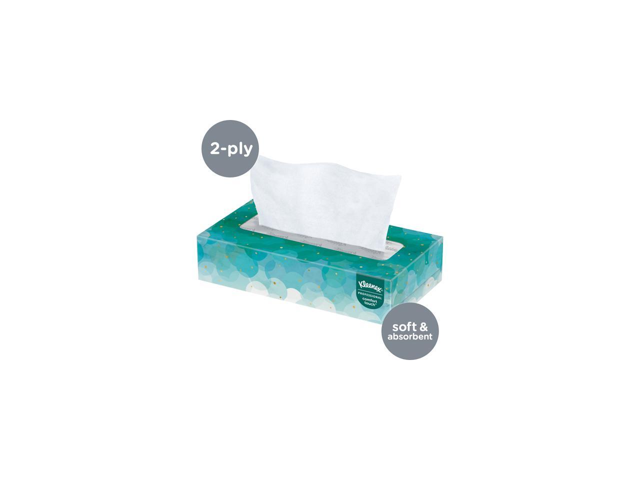 Kleenex Professional Facial Tissue for Business (21400), Flat Tissue ...