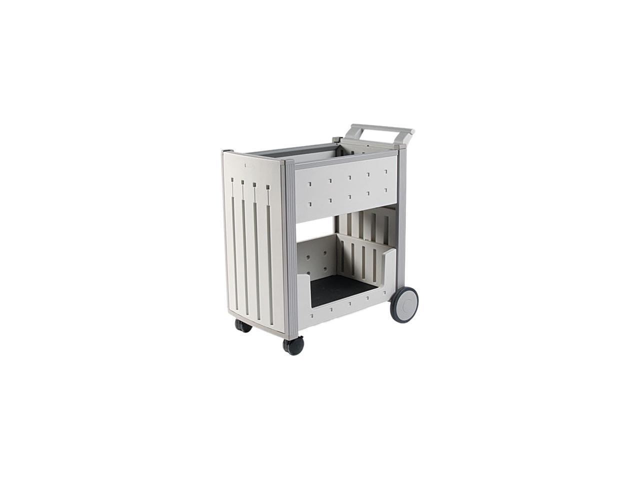 Iceberg 45053 SnapEase Mail Cart, Resin, 21w x 381/2d x 42h, Platinum