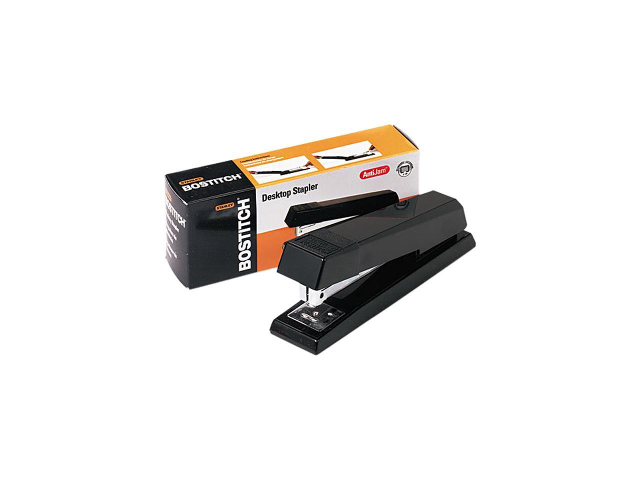 Stanley Bostitch B660BK AntiJam Full Strip Stapler, 20Sheet Capacity