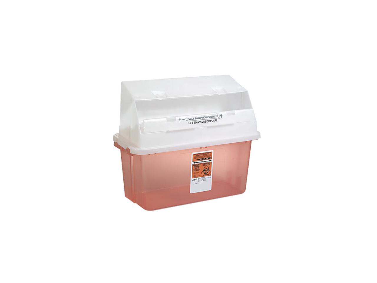 Medline MDS705151 Sharps Container, Freestanding & Wall Mountable, 5 qt