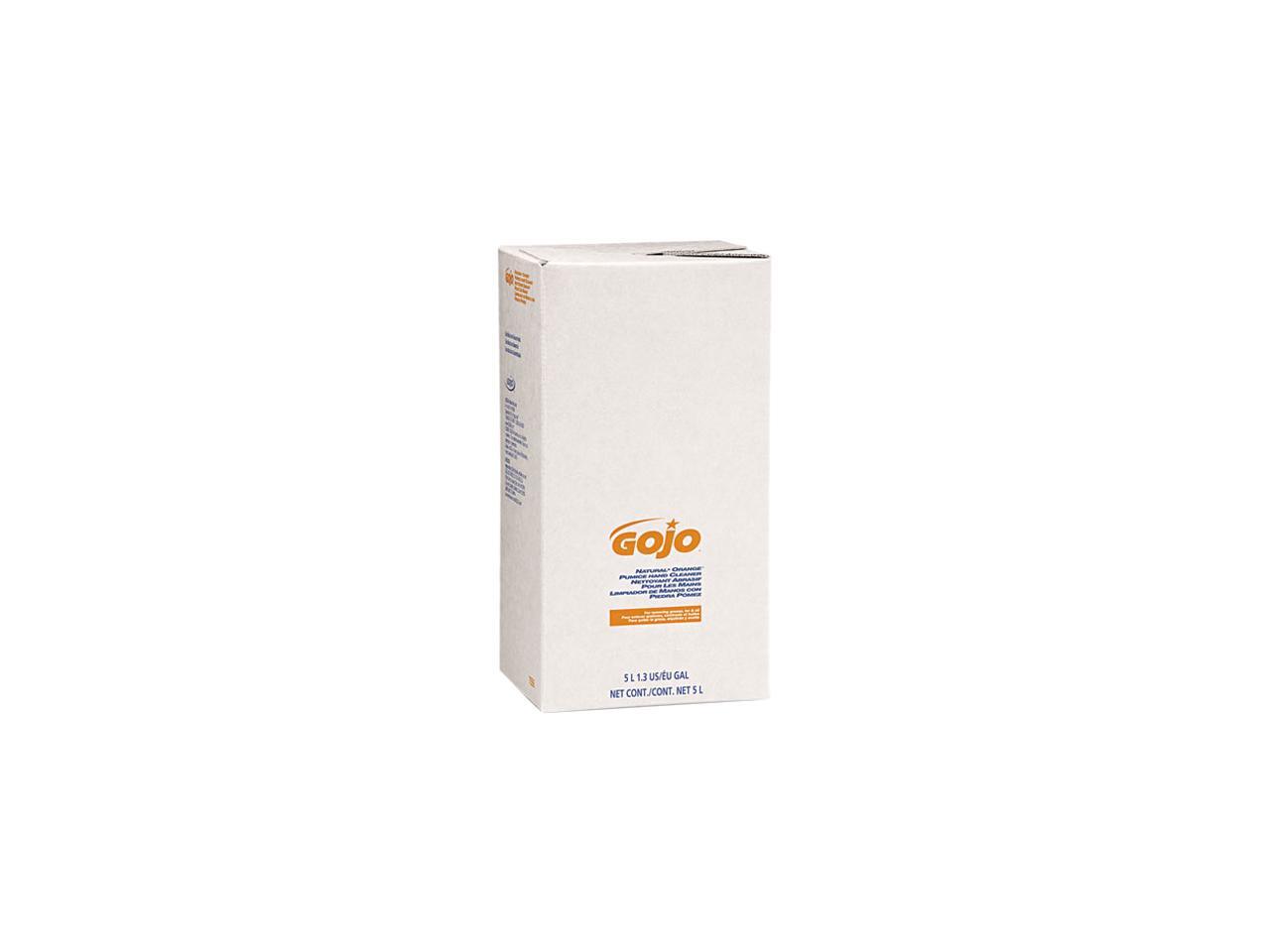 GOJO 7556 NATURAL ORANGE Pumice Hand Cleaner Refill, Citrus Scent, 5000