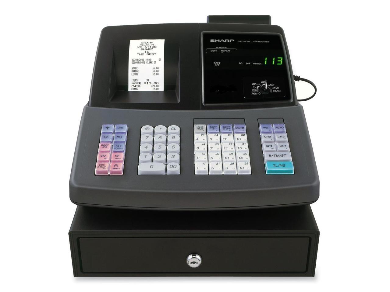 SHARP XEA206 Cash Register, Thermal Printing, Graphic Logo Creation On
