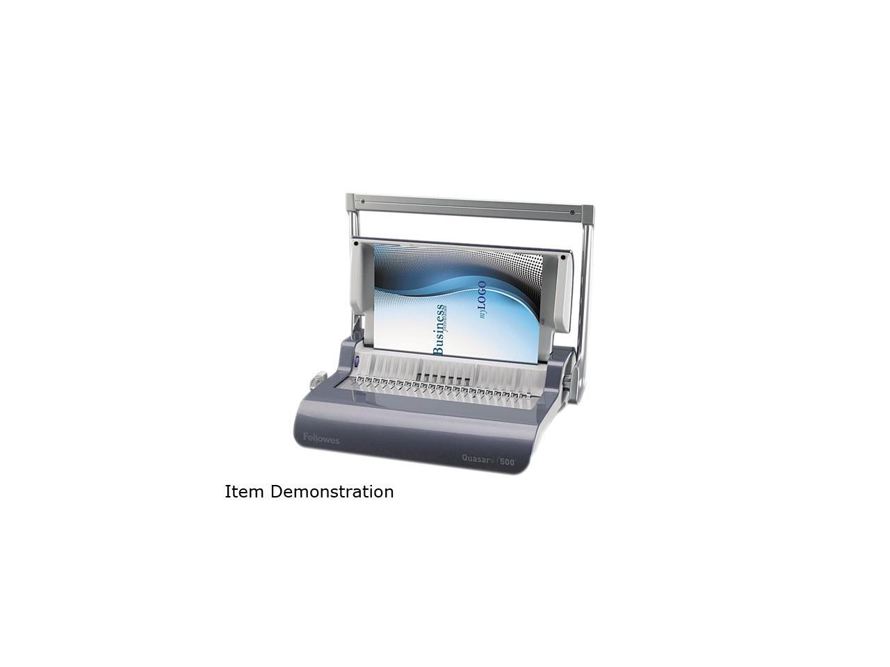 FEL5227201 Fellowes Quasar+ 500 Manual Comb Binding Machine