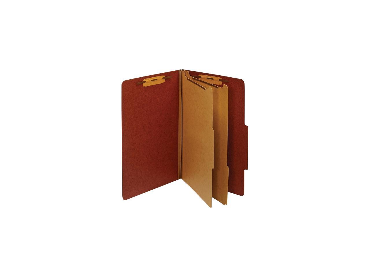 Pendaflex PU64RED Legal Classification Folders Legal Size 2 Divider