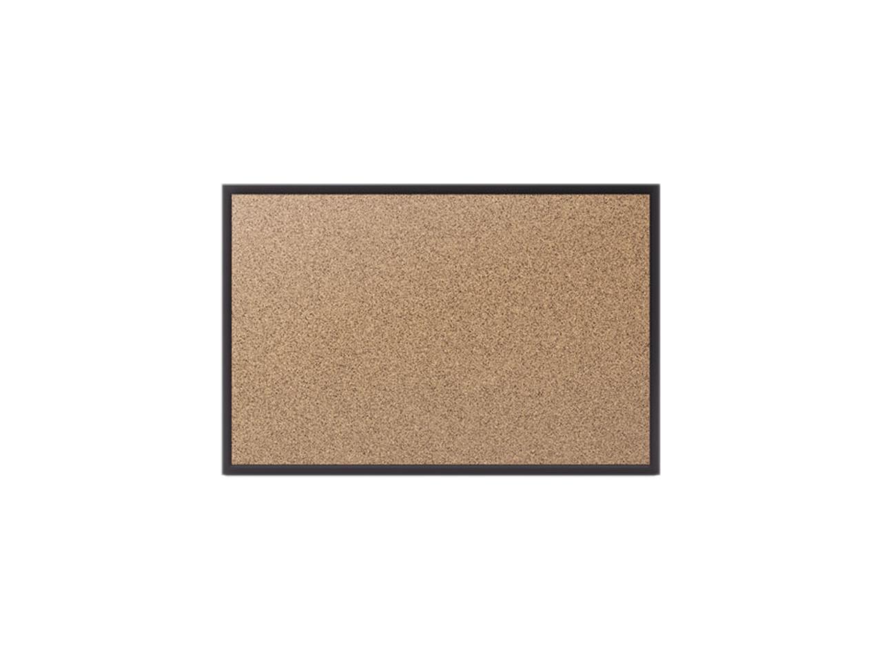 Quartet 2303B Standard Cork Bulletin Boards, Black Aluminum Frame