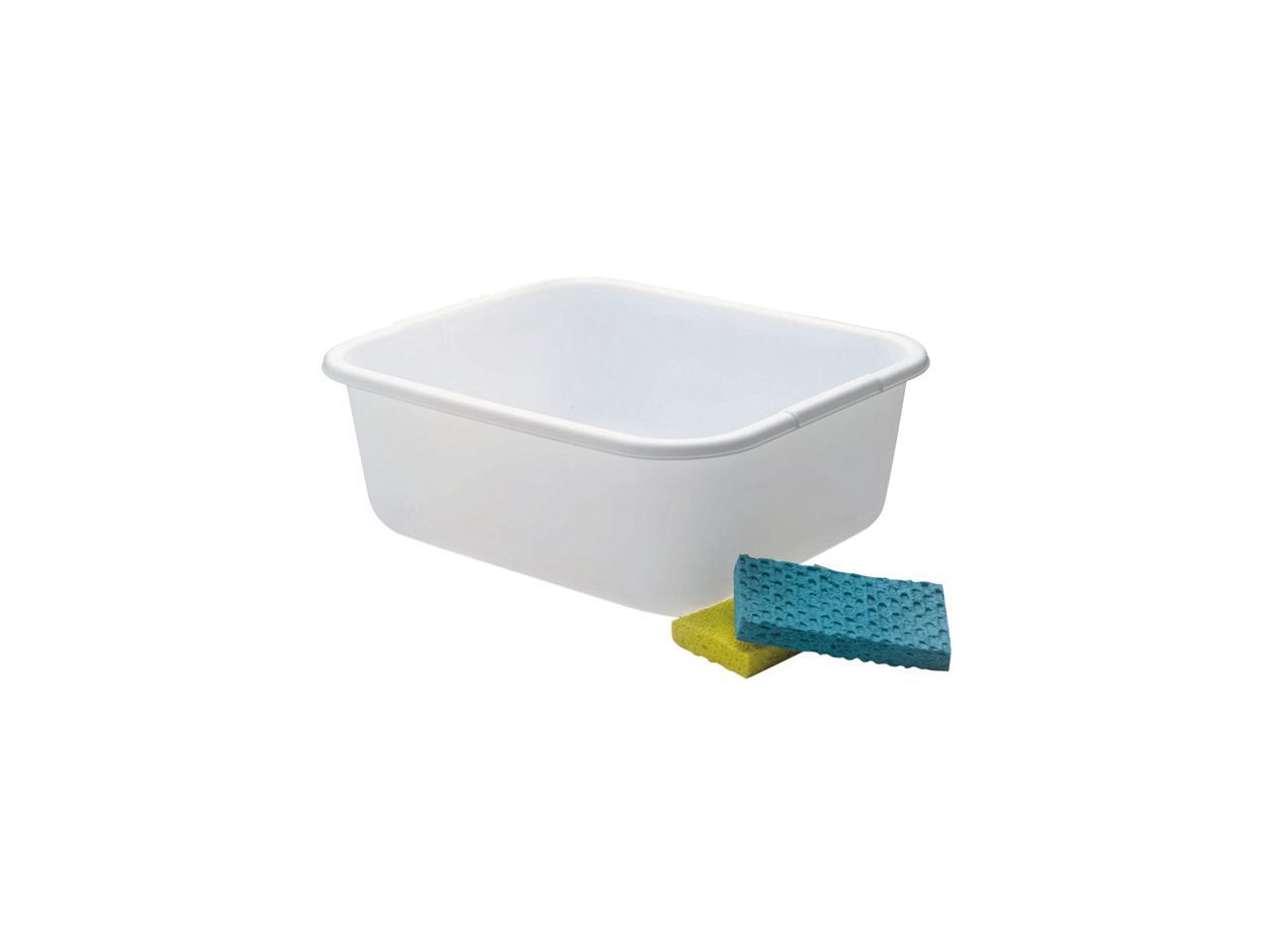 Rubbermaid Commercial 2951ARWHTCT Microban Dishpan, 4.5 gal, White, 6