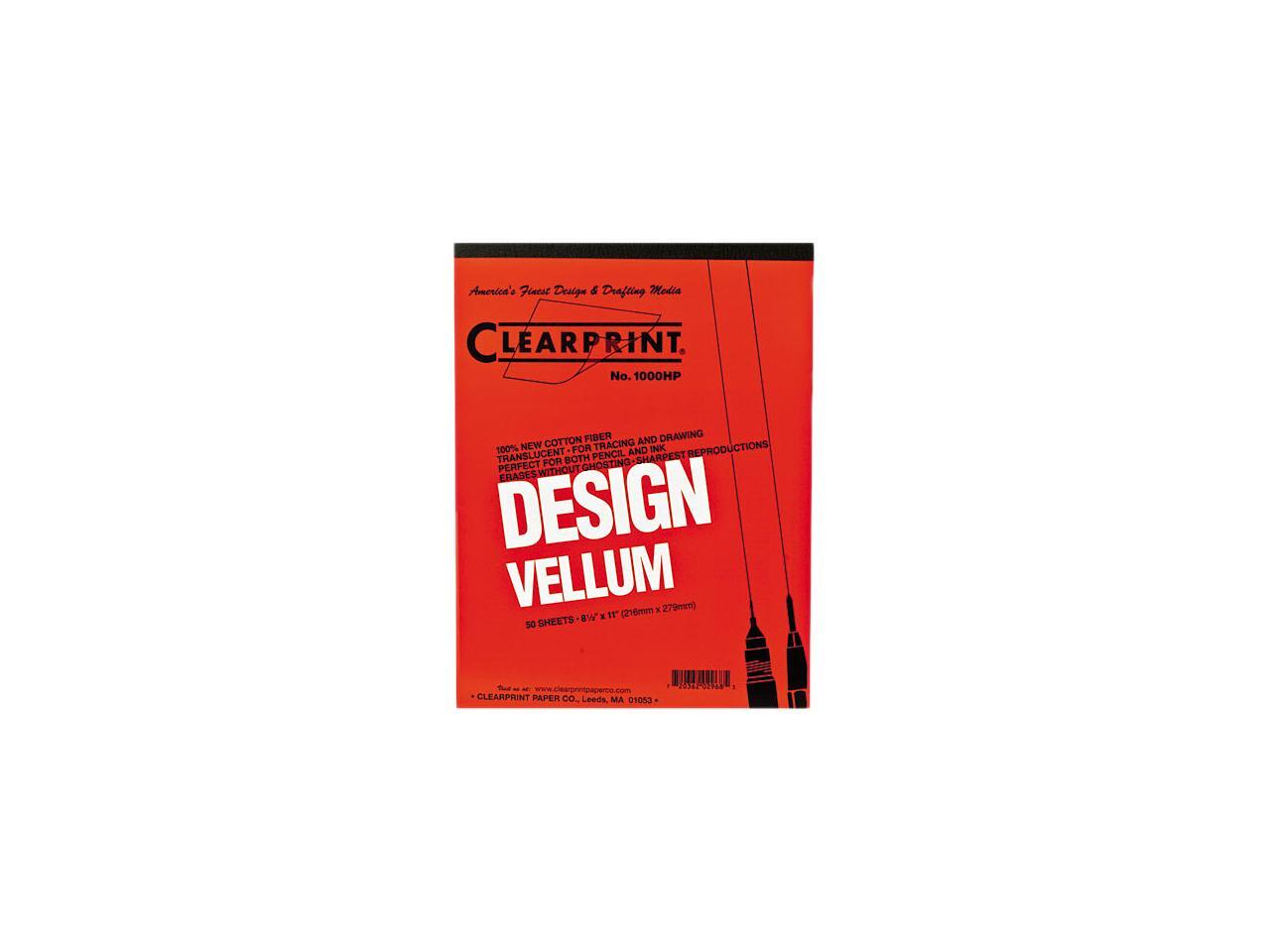 ClearPrint 10001410 Design Vellum Paper, 16 lbs., White, 8.50" x 11.00