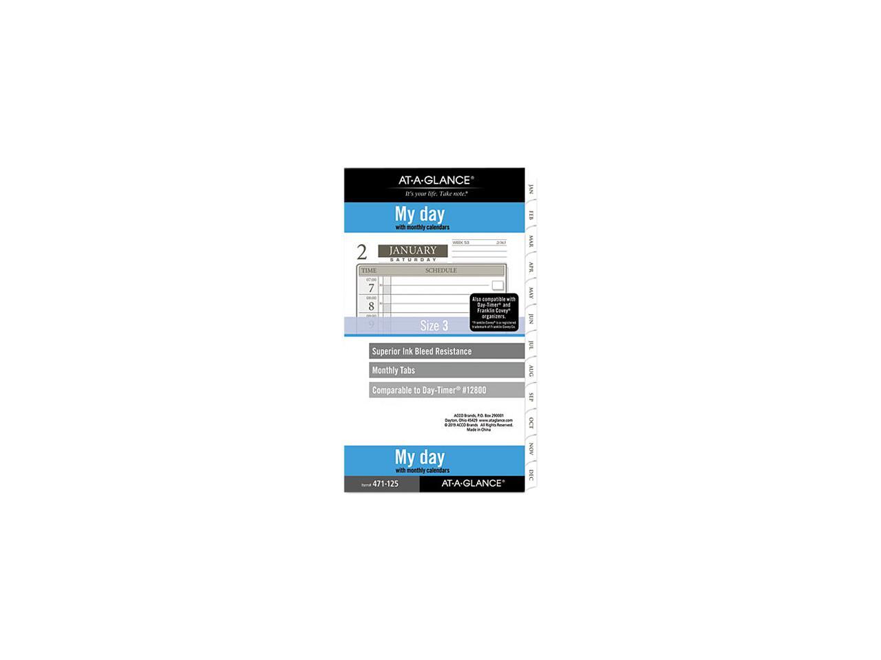 AT A GLANCE 47112521 2021 Daily Monthly Planner Refill 12800 Day 