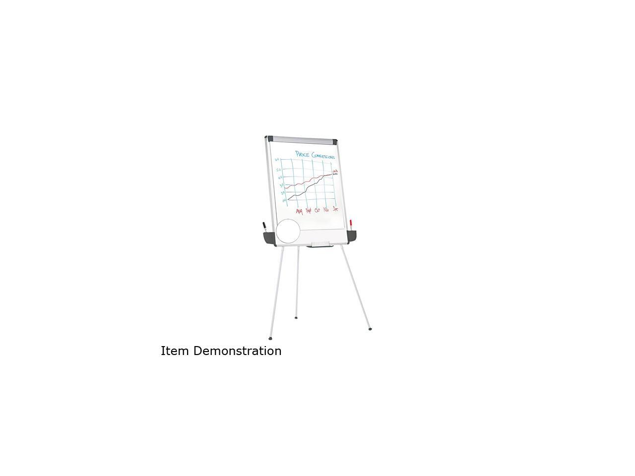 Universal UNV43031 TripodStyle Dry Erase Easel, Easel 44" to 78