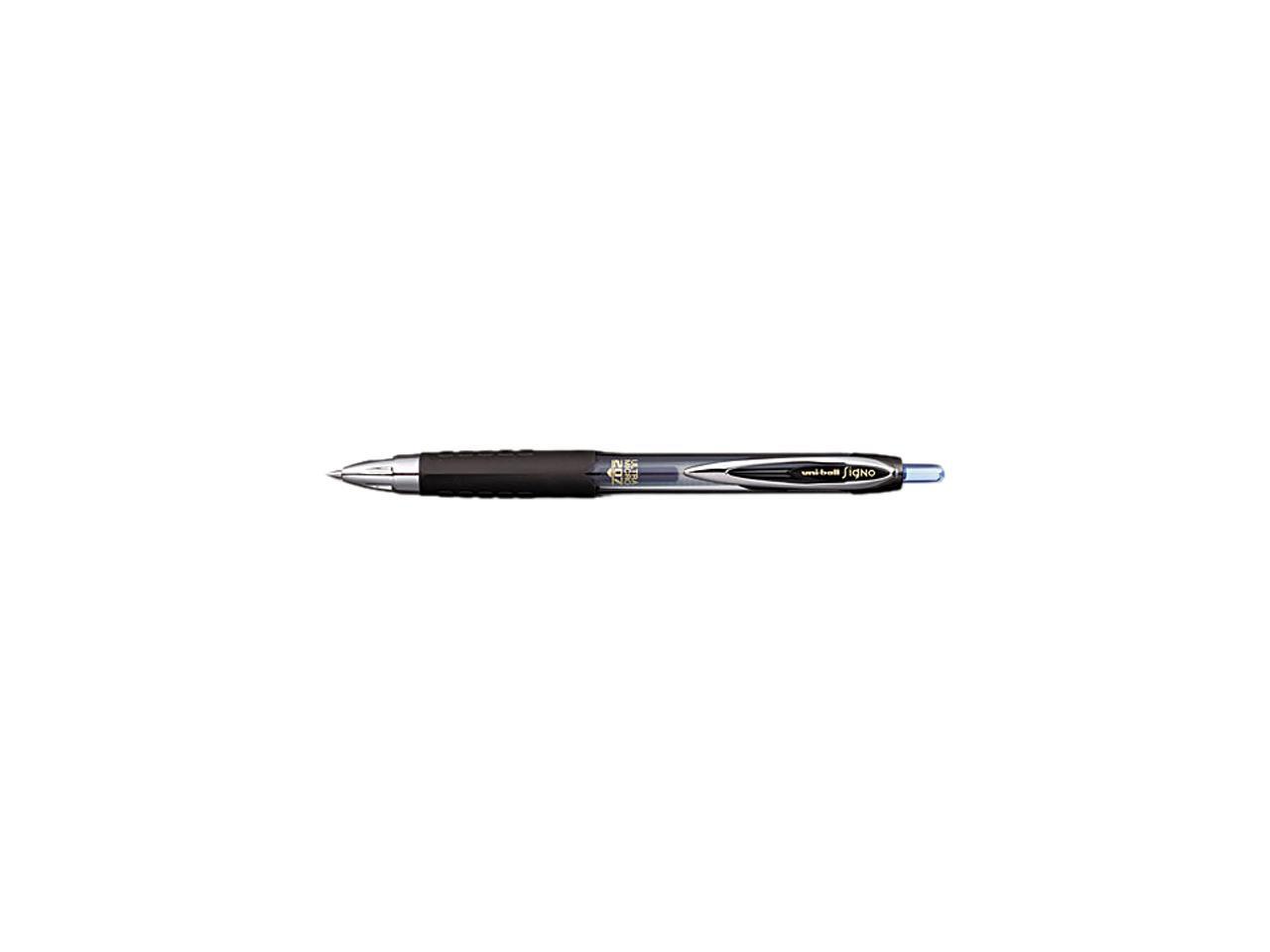 6 x Uni-Ball Signo UMN-207F Retractable Rollerball Pen Translucent Barrel 