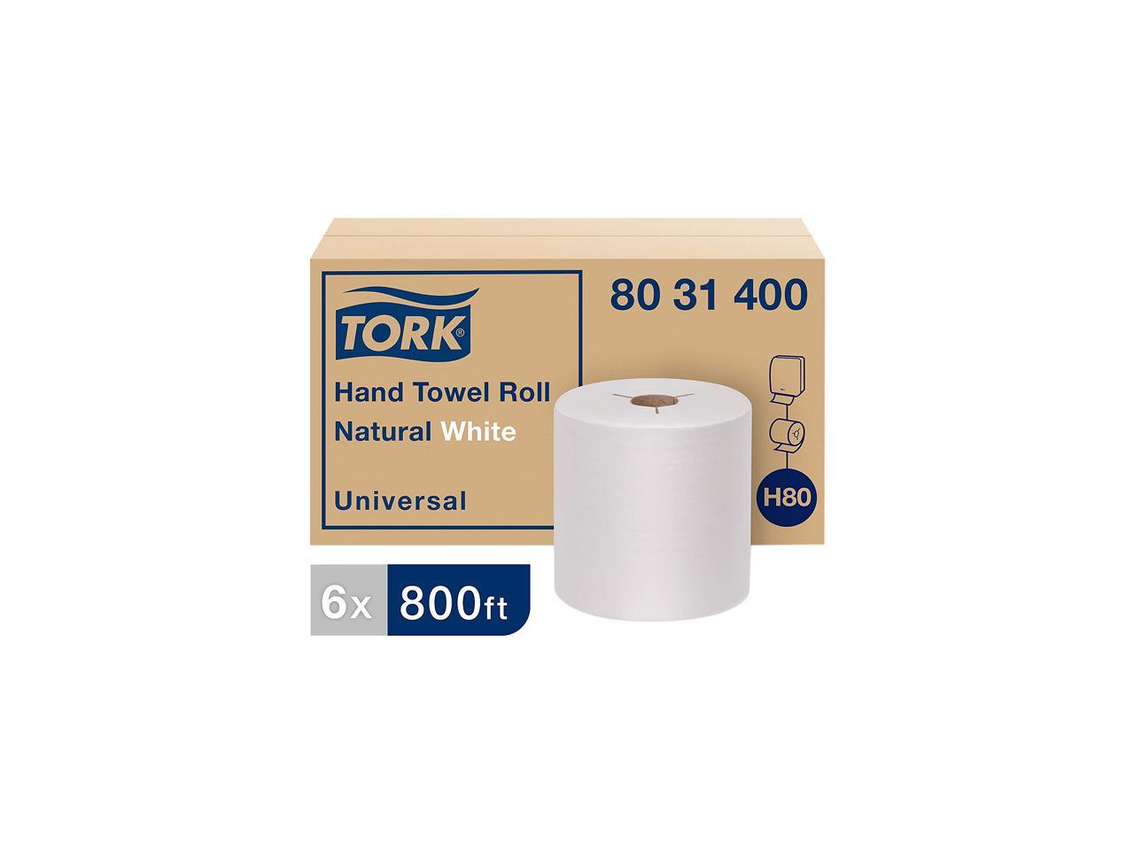 Tork 8031400 Universal Hand Towel Roll, Notched, 8