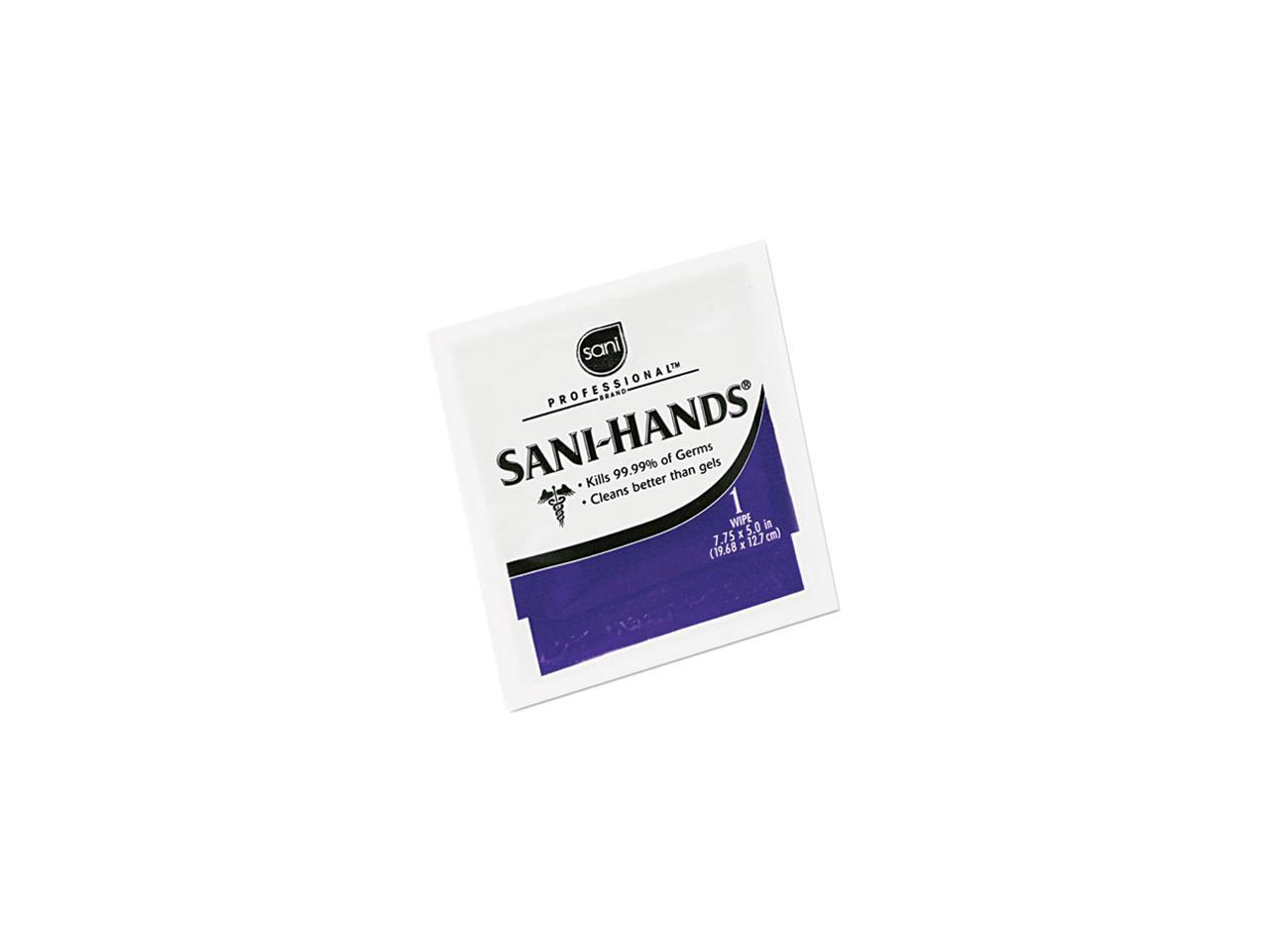 Sani Professional Sani-Hands II Sanitizing Wipes 7 1/2 x 5 1/2 300/Canister 