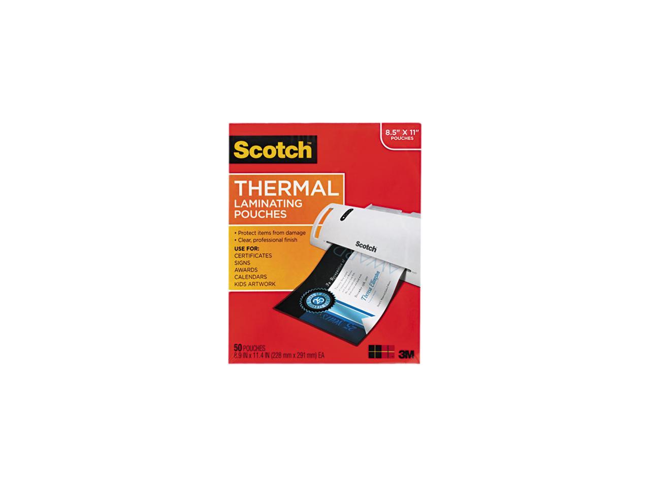 3m Scotch Tp3854 50 85 X 11 Letter Size Thermal Laminating Pouches 3 Mil 50pack 