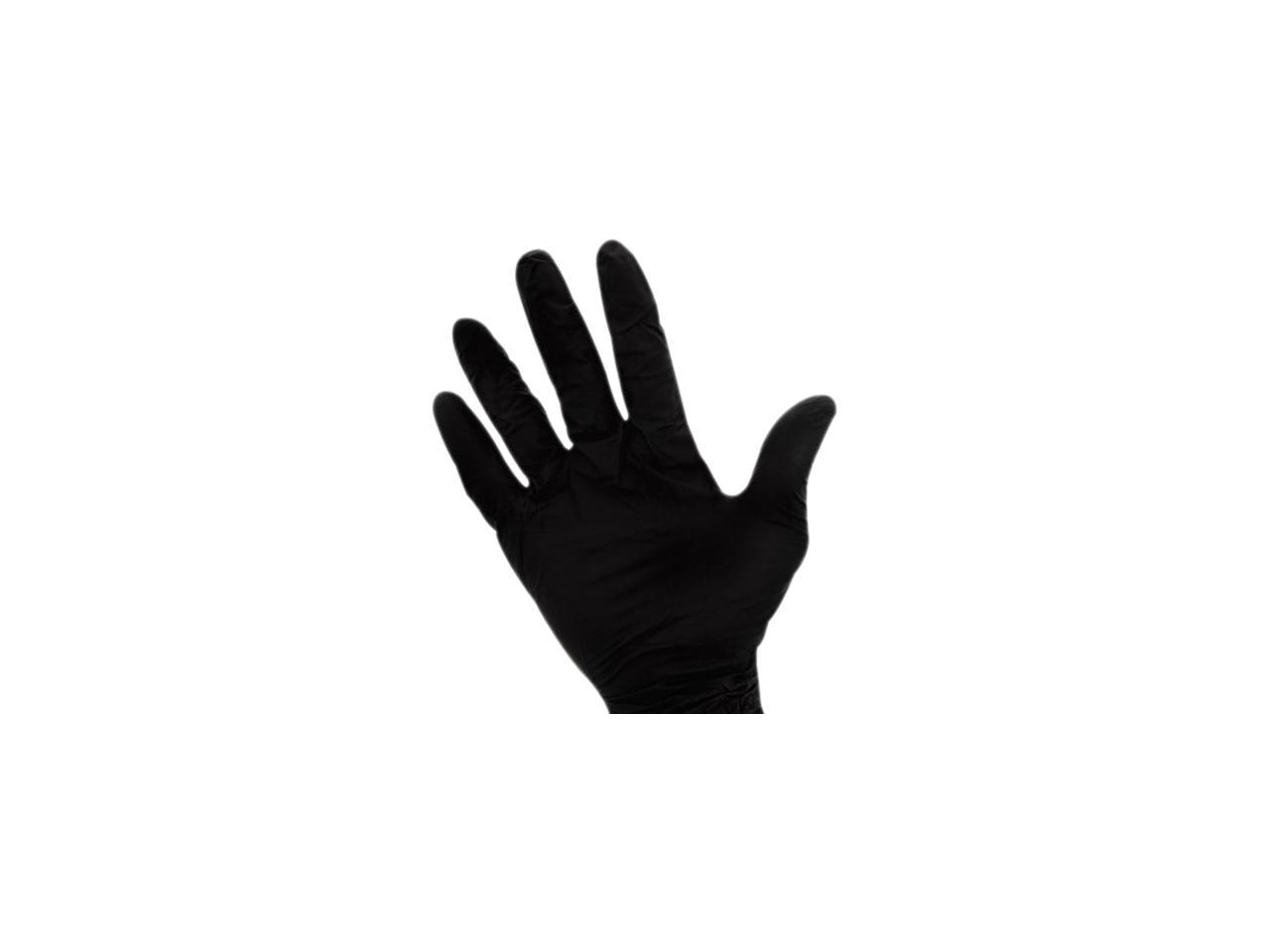 Impact 8642L ProGuard Disposable Nitrile Gloves, PowderFree, Black