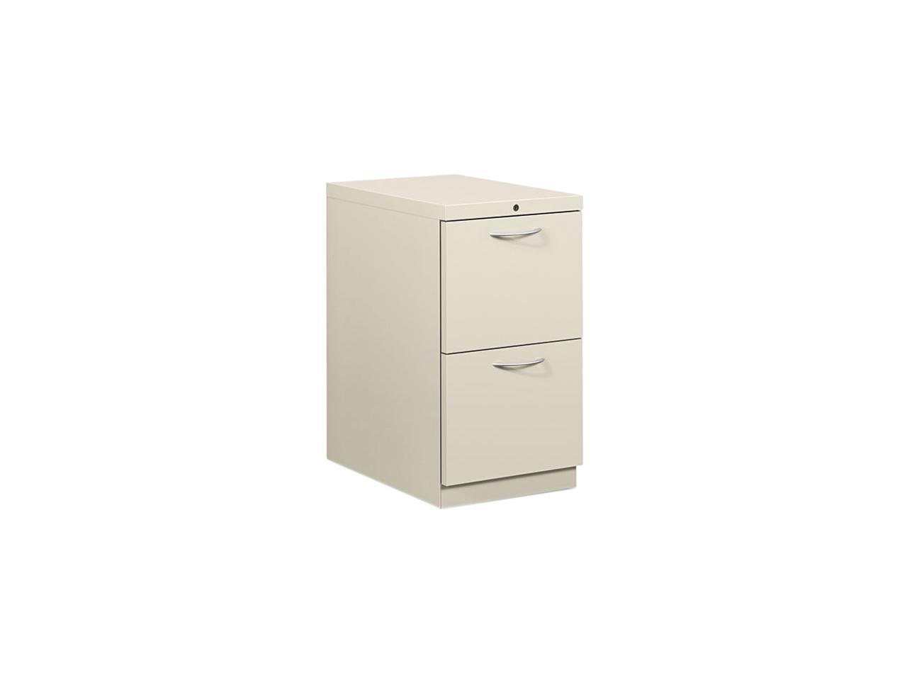 HON 18823AQ Flagship Mobile File/File Pedestal, Arch Pull, 227/8d, Light Gray