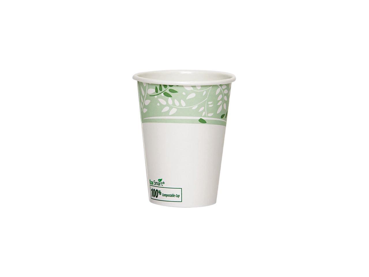 Dixie 2342PLA EcoSmart Hot Cups, PLA Lined Paper, Viridian, 12 oz