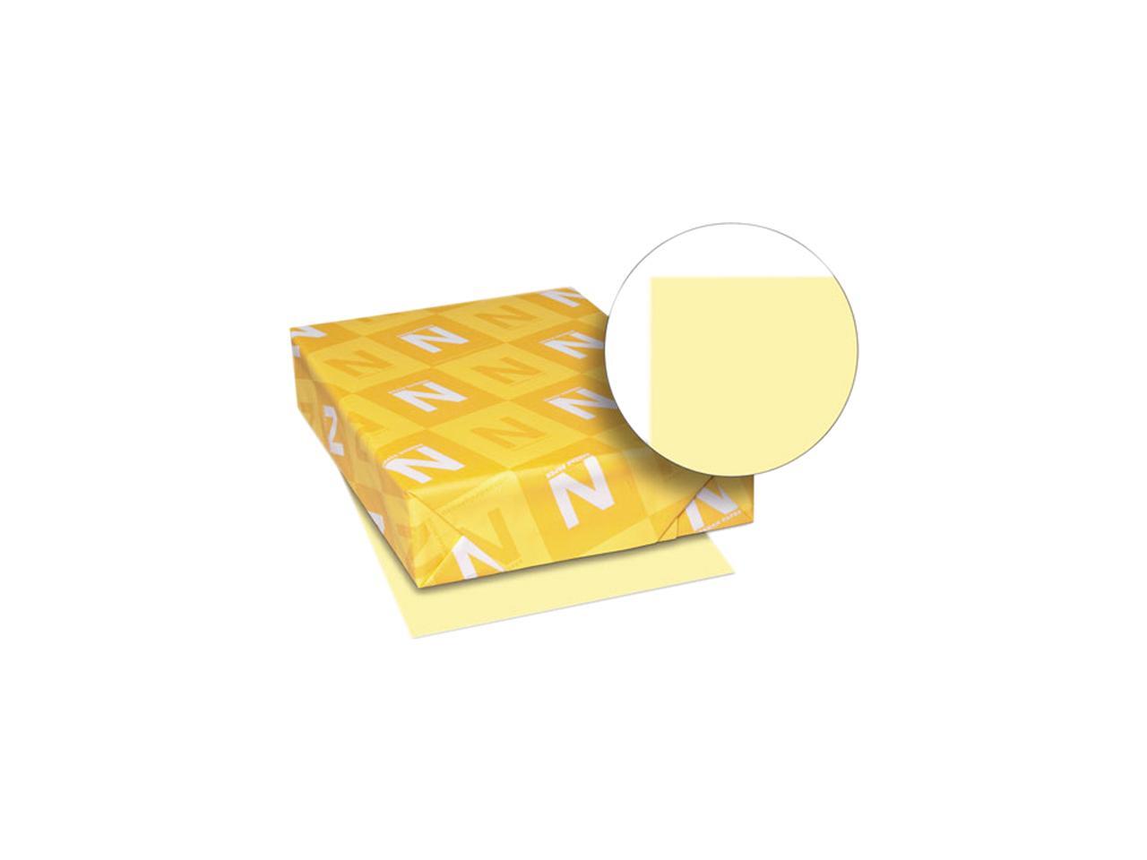 Wausau Paper 49541 Exact Index Card Stock, 110 lbs., 81/2 x 11, Canary
