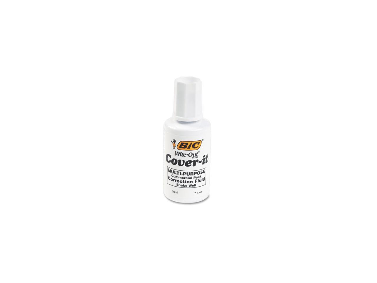 BIC WOC12WE CoverIt Correction Fluid, 20 ml Bottle, White