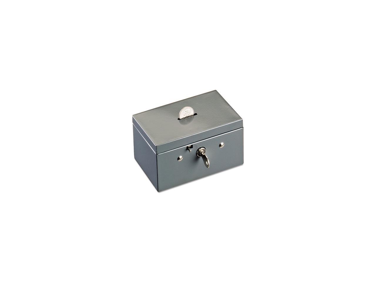 STEELMASTER by MMF Industries 221533001 Small Cash Box with Coin Slot